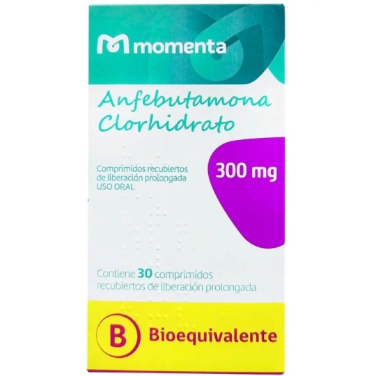 ANFEBUTAMONA CLORHIDRATO 300 MG X 30 COMPRIMIDOS LIBERACION PROLONGADA