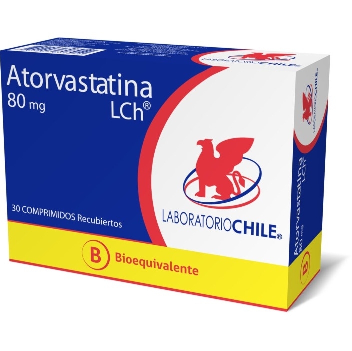ATORVASTATINA 80MG X 30 COMPRIMIDOS