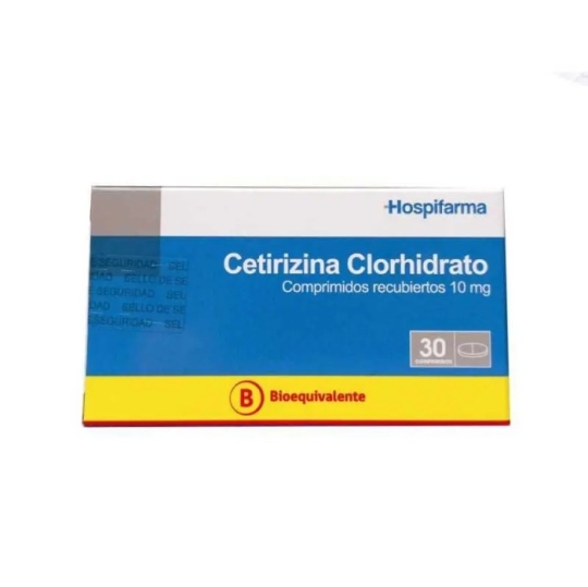 CETIRIZINA 10 MG X 30 COMPRIMIDOS RECUBIERTOS