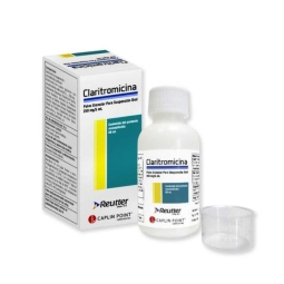 CLARITROMICINA 250 MG / 5ML X 60 ML SOLUCION ORAL