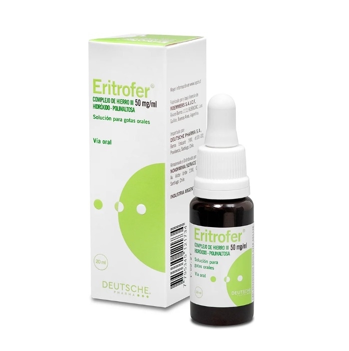 ERITROFER 50 MG / ML X 20 ML GOTAS