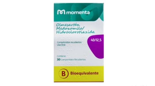 OLMESARTÁN HIDROCLOROTIAZIDA 40 MG / 12.5 MG X 30 COMPRIMIDOS