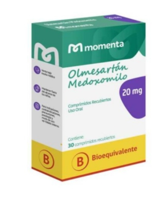 OLMESARTAN 20 MG X 30 COMPRIMIDOS