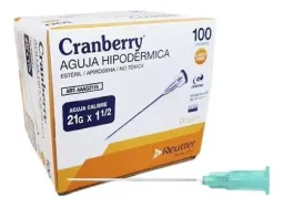 AGUJA HIPODERMICA 21G X1