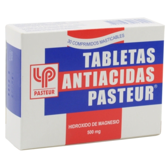 TABLETAS ANTIACIDAS PASTEUR 30 COM MASTICABLES