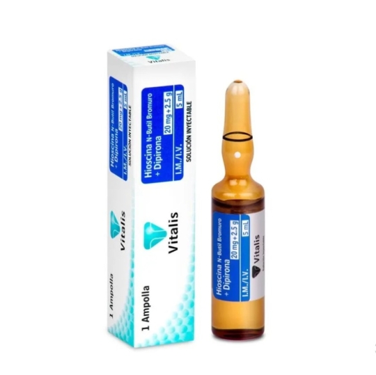 N BUTILBROMURO HISCINA + METAMIZOL SODICO X 1AMP