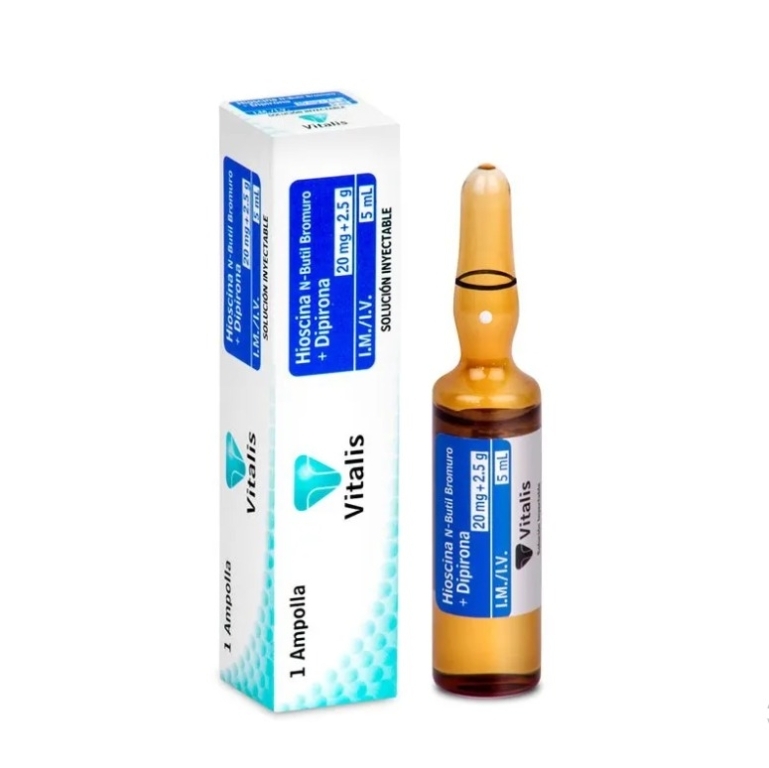 N BUTILBROMURO HISCINA + METAMIZOL SODICO X 1AMP