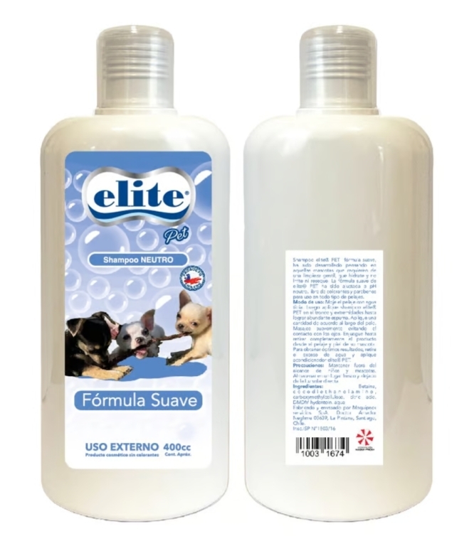 SHAMPOO NEUTRO X 400 ML ELITE