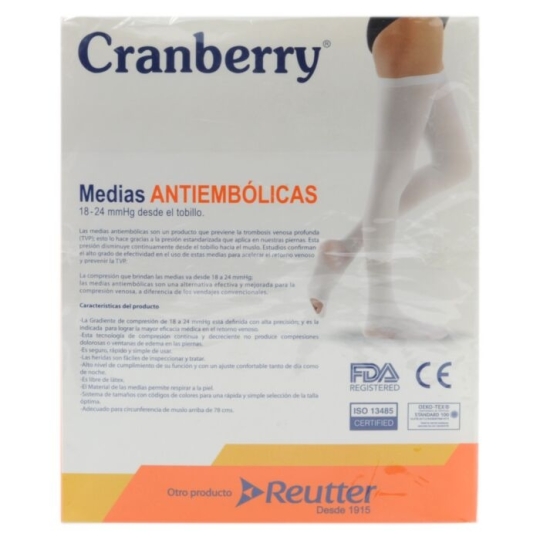 MEDIAS ANTIEMBOLICAS CRANBERRY TALLA S