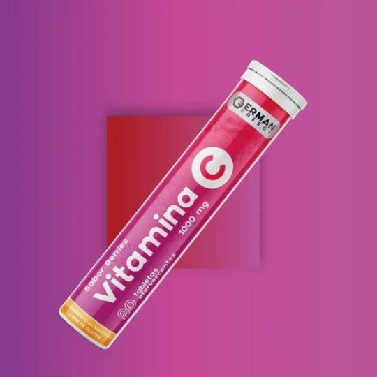 VITAMINA C  1000 MG BERRIES TAB EFE X 20 UND 
