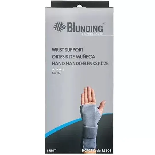 BLUND MUÑEQ ORTOP DERECHA AZUL TS