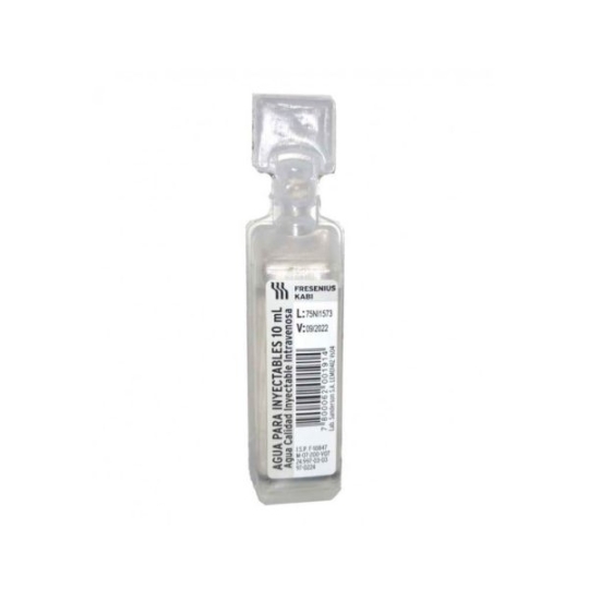 AGUA INYECTABLES 10ml X 1 AMPOLLA
