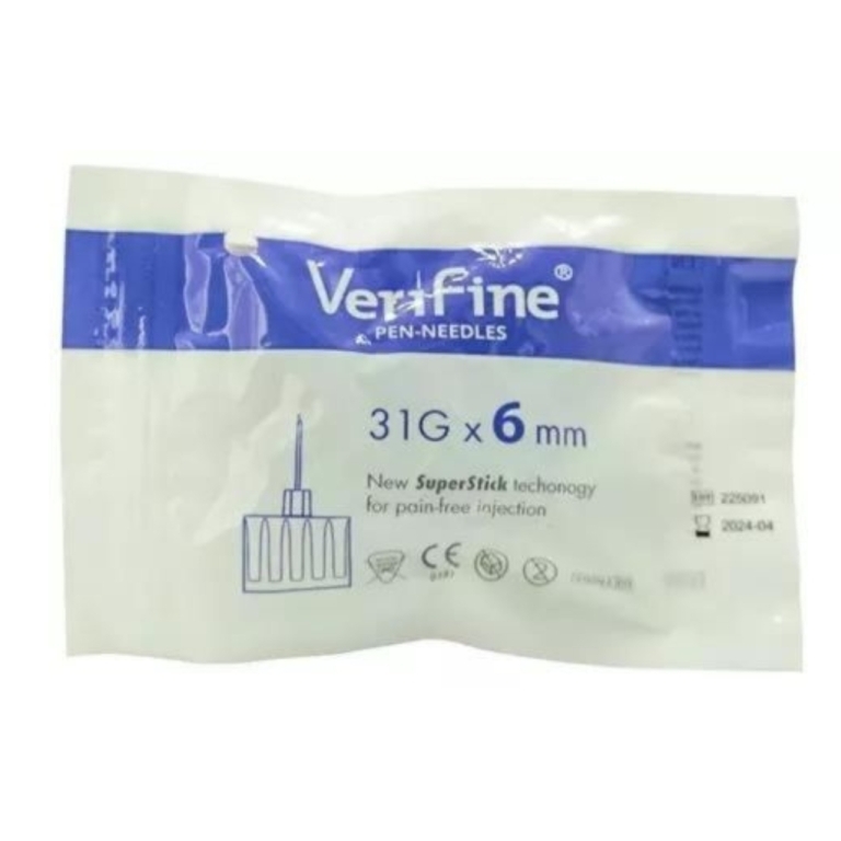 VERIFINE AGUJAS 31G 6 mm X5UND