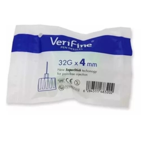 VERIFINE AGUJAS 32G 4 mm X5UND