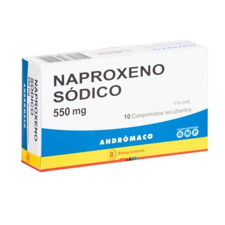 NAPROXENO 550mg X10COM.