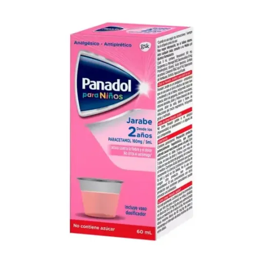 PANADOL NIÑOS 160mg/5ml JARABE X 60ML