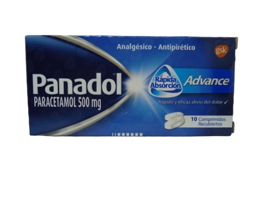 PANADOL 500mg ADVANCE X10COM. RECUBIERTOS