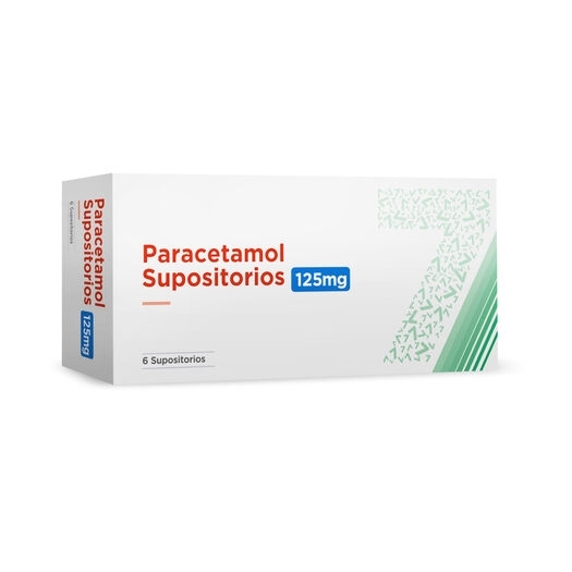 PARACETAMOL PEDIATRICO 125mg X6 SUPOSITORIOS