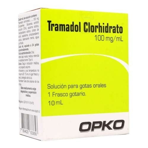 TRAMADOL 100mg GOTAS X10ML
