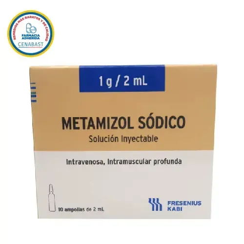 METAMIZOL SODICO 1GR/2ML  X 1 AMPOLLA