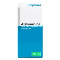 AZITROMICINA 200mg/5ml SUSPENSION ORAL X30ML