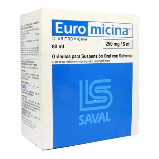 EUROMICINA 250mg /5ml SUSPENSION ORAL X80 ML