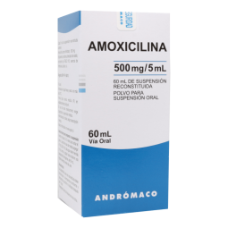 AMOXICILINA 500mg/5ml SUSPENSION ORAL X60ML