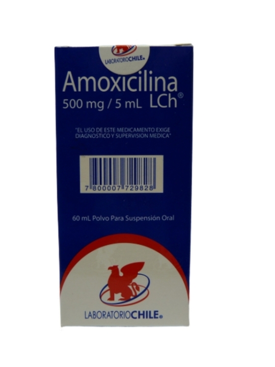 AMOXICILINA 500mg/5ml SUSPENSION ORAL X60ML