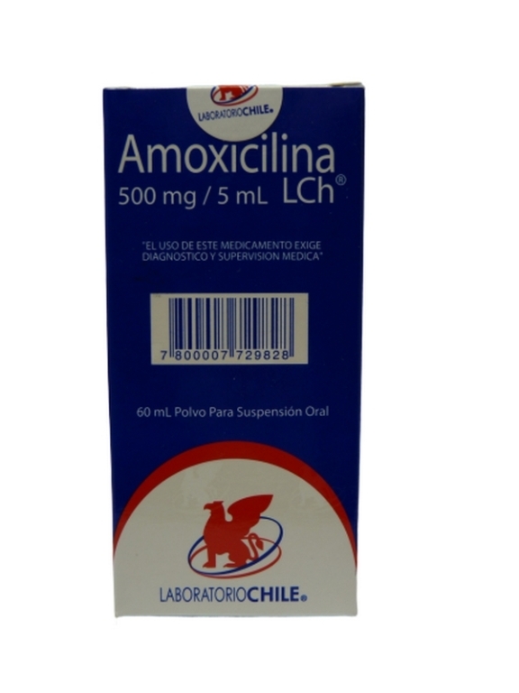 AMOXICILINA 500mg/5ml SUSPENSION ORAL X60ML