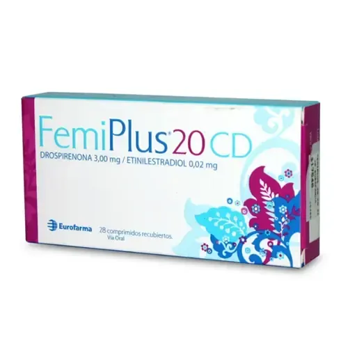 FEMIPLUS 20 CD X28COM. RECUBIERTOS
