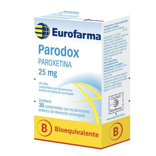 PARODOX 25mg (BE) X 30COM