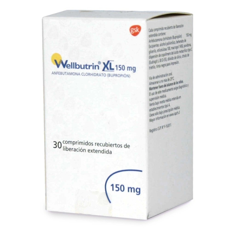 WELLBUTRIN SR 150mg X 30COM. LIBERACION PROLONGADA