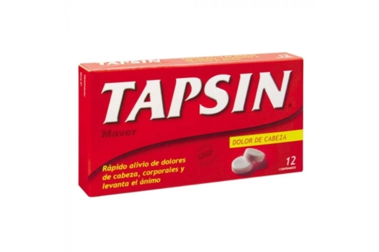 TAPSIN ANALGESICO ROJO X 12 COM