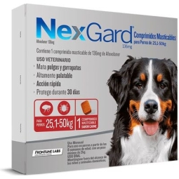 Nexgard Tab Mast 25-50 Kg 136 Mg X 1 Und | nexgard tab 136mg