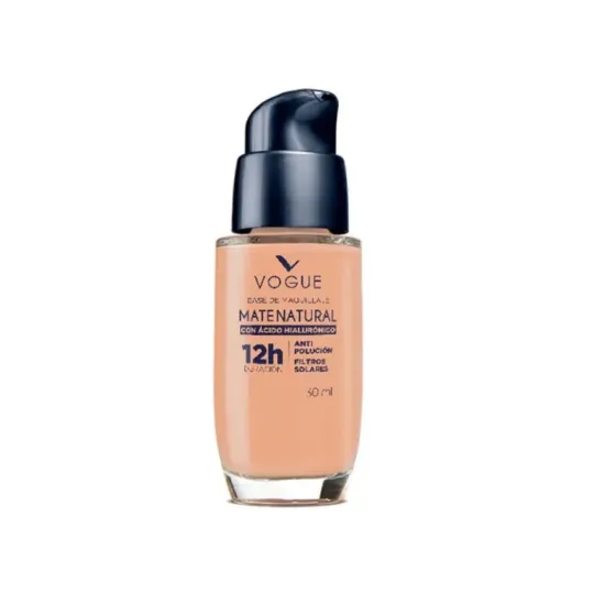 VOGUE BASE MAQUILLAJE MATE NATURAL ACIDO HIA ARENA X 30 ML