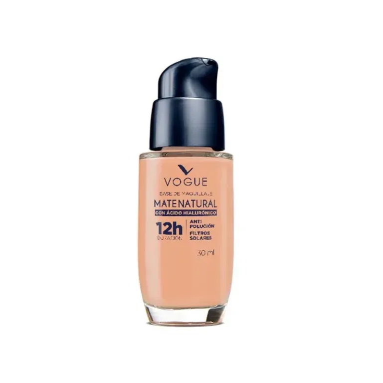 VOGUE BASE MAQUILLAJE MATE NATURAL ACIDO HIA ARENA X 30 ML