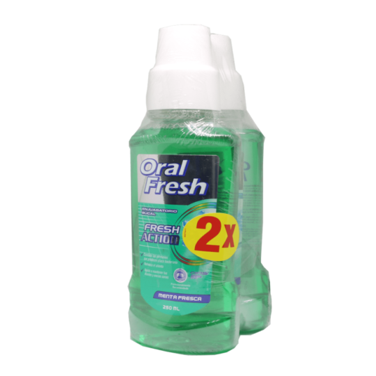 ORAL FRESH PACK ENJ MENTA FRESCA 500MLX2