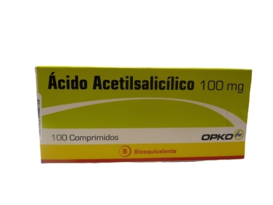 ACIDO ACETIL SALICILICO 100mg X100COM.
