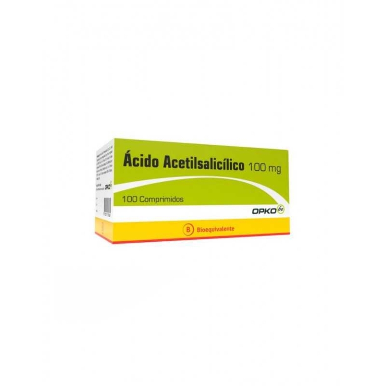 ACIDO ACETIL SALICILICO 100mg X100COM.