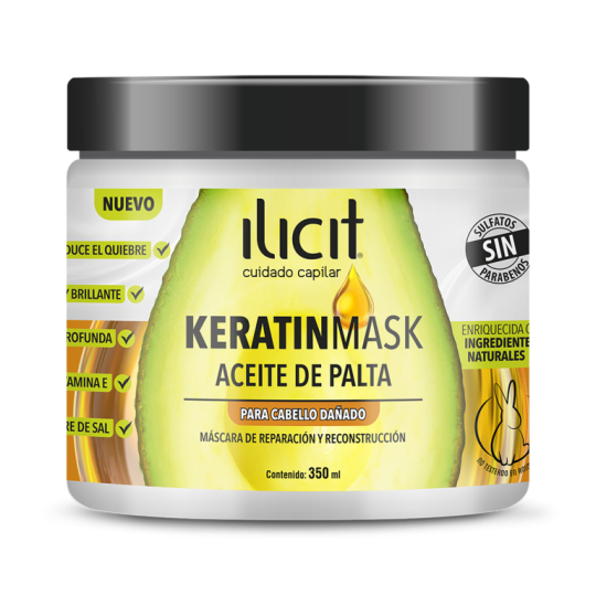 ILICIT KERATINMASK TRATAMIENTO ACEITE.PALTA  X350ML