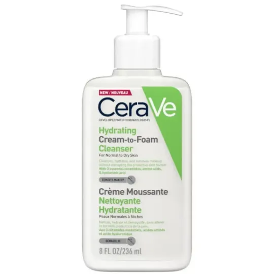 CERAVE LIMPIADORA CREMA-ESPUMA HIDRATANTE X 236ML
