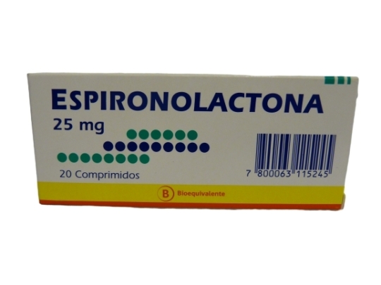 ESPIRONOLACTONA 25mg X20COM.