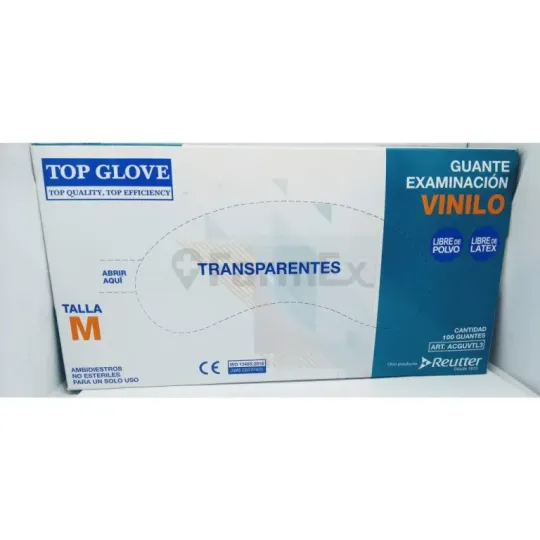 GUANTES VINILO M X100