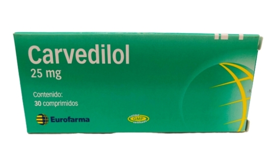 CARVEDILOL 25mg X30COM.