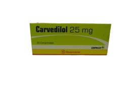 CARVEDILOL 25mg X30COM.