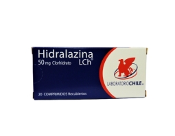 HIDRALAZINA 50mg X20COM.