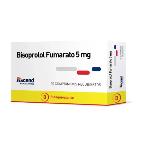 BISOPROLOL 5mg X 30 COM. RECUBIERTOS BISOPROLOL 5mg X 30 COM. RECUBIERTOS