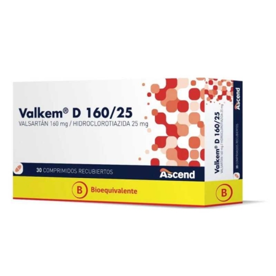 VALKEM D 160/25mg X30COM