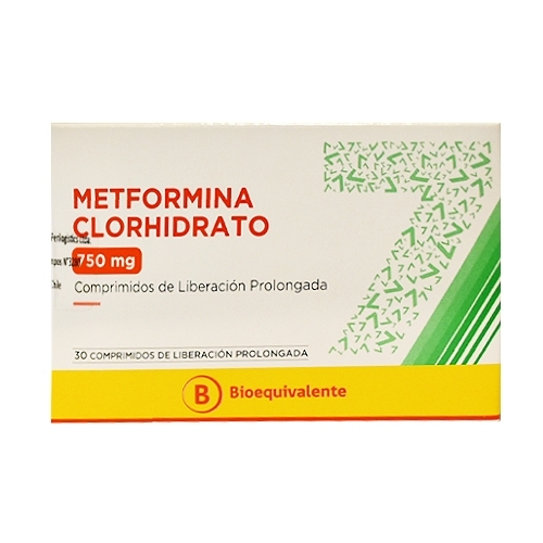 METFORMINA 750mg X30 COM. LIBERACION PROLONGADA 