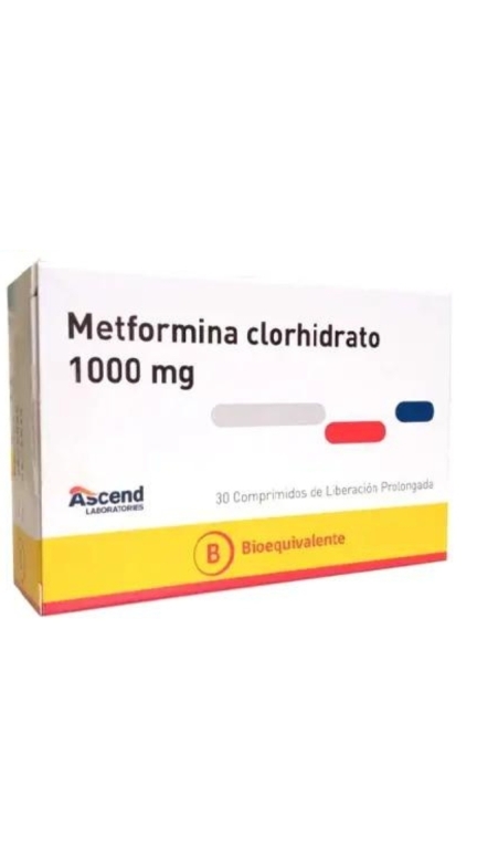METFORMINA LP.1000mg X 30 COM